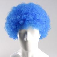 flagwigs, football wigs, fan wigs, afro wigs, mullet wigs, bob wigs, euro wigs,  premier league wigs,Blue Afro Wig