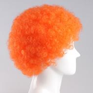 flagwigs, football wigs, fan wigs, afro wigs, mullet wigs, bob wigs, euro wigs,  premier league wigs,Orange Afro Wig
