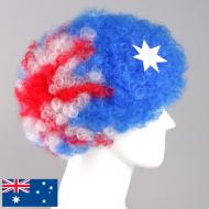 flagwigs, football wigs, fan wigs, afro wigs, mullet wigs, bob wigs, euro wigs,  premier league wigs,Australia Afro Wig