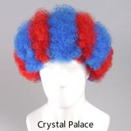 flagwigs, football wigs, fan wigs, afro wigs, mullet wigs, bob wigs, euro wigs,  premier league wigs,Crystal Palace Afro Wig