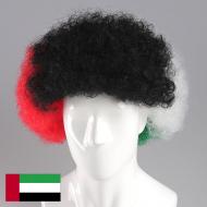 flagwigs, football wigs, fan wigs, afro wigs, mullet wigs, bob wigs, euro wigs,  premier league wigs,United Arab Emirates Afro Wig
