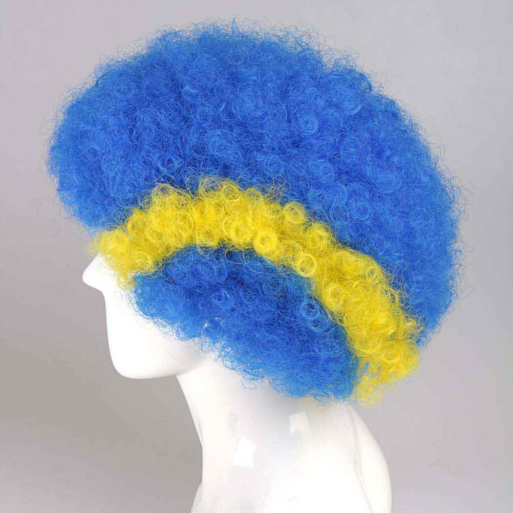 Leicester City Afro Wig
