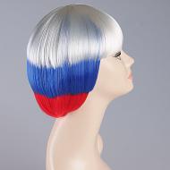 flagwigs, football wigs, fan wigs, afro wigs, mullet wigs, bob wigs, euro wigs,  premier league wigs,Russia Bob Wig 
