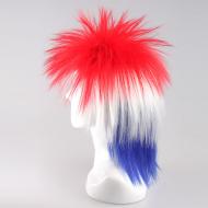 flagwigs, football wigs, fan wigs, afro wigs, mullet wigs, bob wigs, euro wigs,  premier league wigs,Croatia Mullet Wig