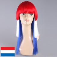 flagwigs, football wigs, fan wigs, afro wigs, mullet wigs, bob wigs, euro wigs,  premier league wigs,Holland Long Wig 