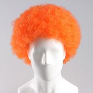 flagwigs, football wigs, fan wigs, afro wigs, mullet wigs, bob wigs, euro wigs,  premier league wigs,Orange Afro Wig