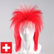 flagwigs, football wigs, fan wigs, afro wigs, mullet wigs, bob wigs, euro wigs,  premier league wigs,Switzerland Mullet Wig